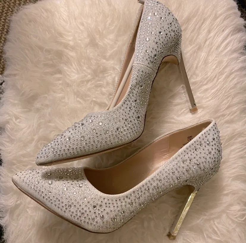 Lauren Lorraine Joni Embellished Stilettos, Size 9 - Image 6