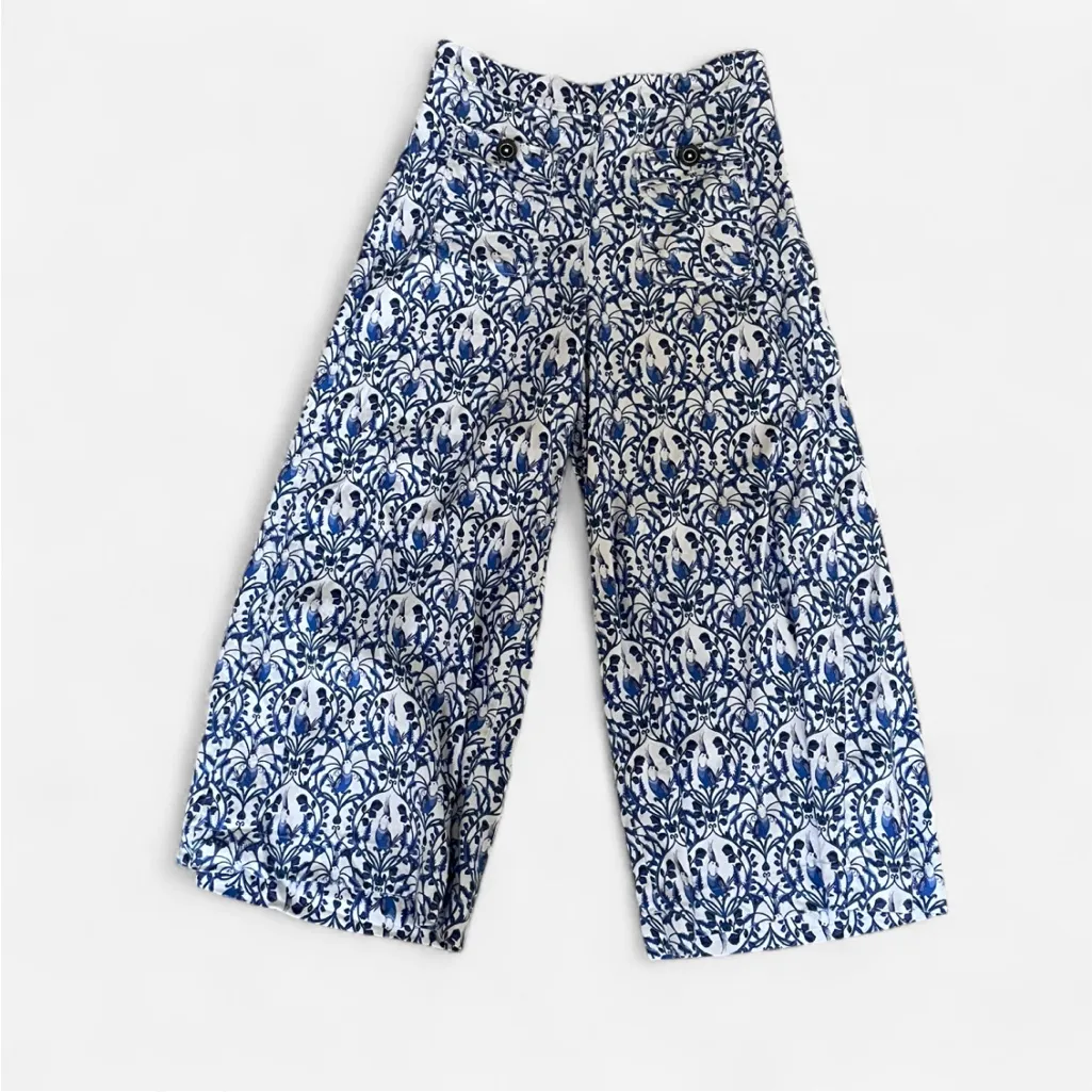 BOGO Anthropologie Maeve Palazzo Cockatoo Bird Printed Pants - Image 5