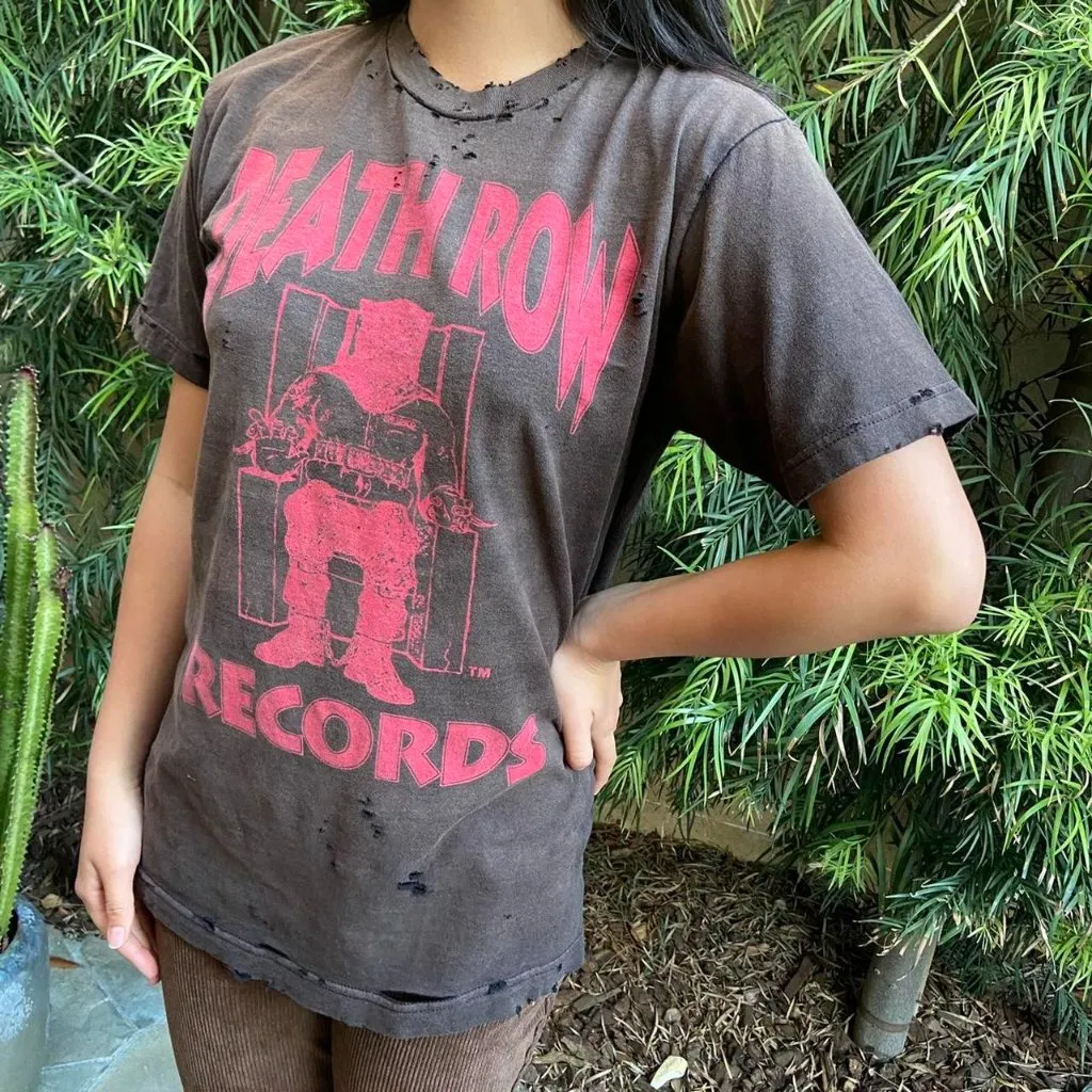 Death Row Records Tee Black Size M - Image 2