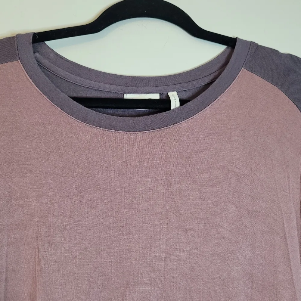 LOGO Purple Two Tone Tunic Top - Image 4