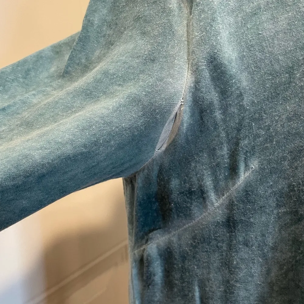 Chic Blue Lace-Up entro Tunic Dress - Medium - Flaw See Description - Image 7