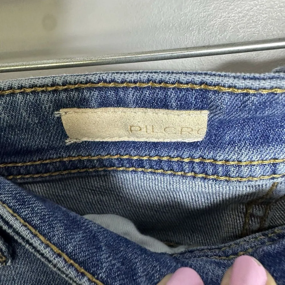 Women's Pilcro Anthropologie Size 29 High Rise Slim‎ Boyfriend Distressed Jeans - Image 3