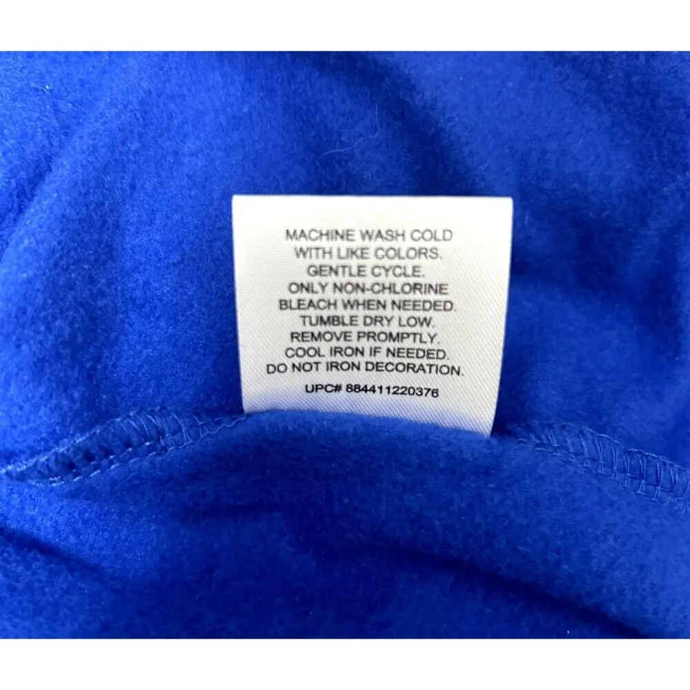 Wound Up  S Blue Graphic Sweatshirt Busy Doing Nothing Cotton Blend Pullover Top - Image 11