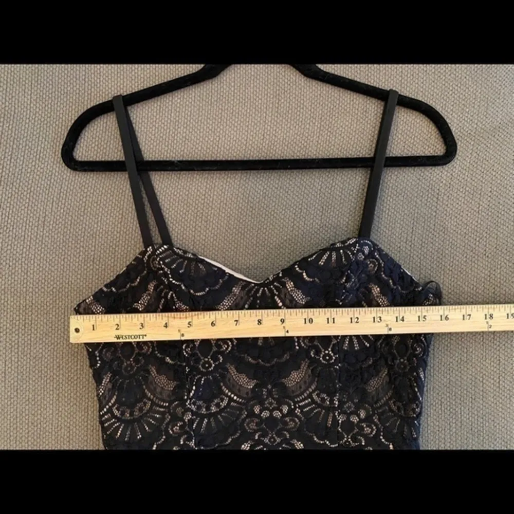 JODI KRISTOPHER 11 Black Cage-Back Lace Dress - Image 7