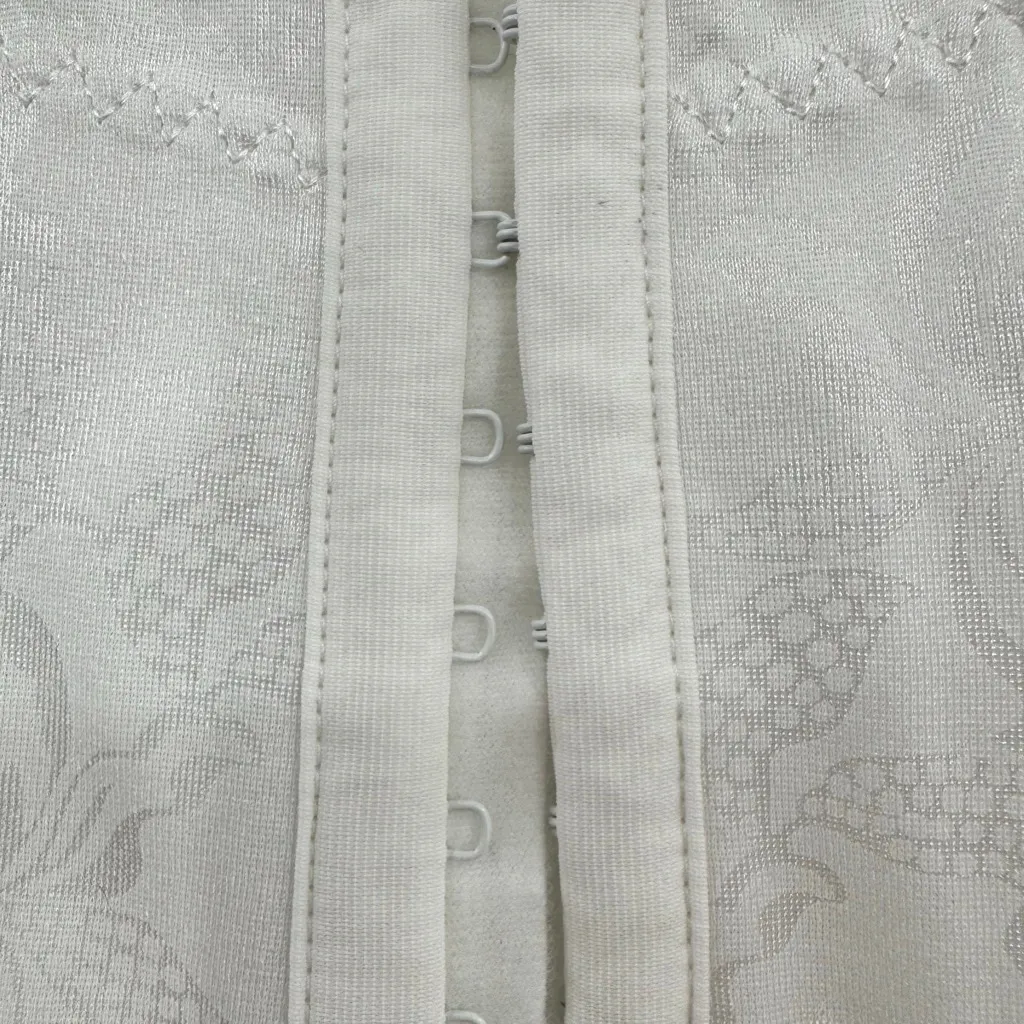 Flexees by Maidenform White Waist Corset Body Shaping Hook & Eye Closure Large - Image 6