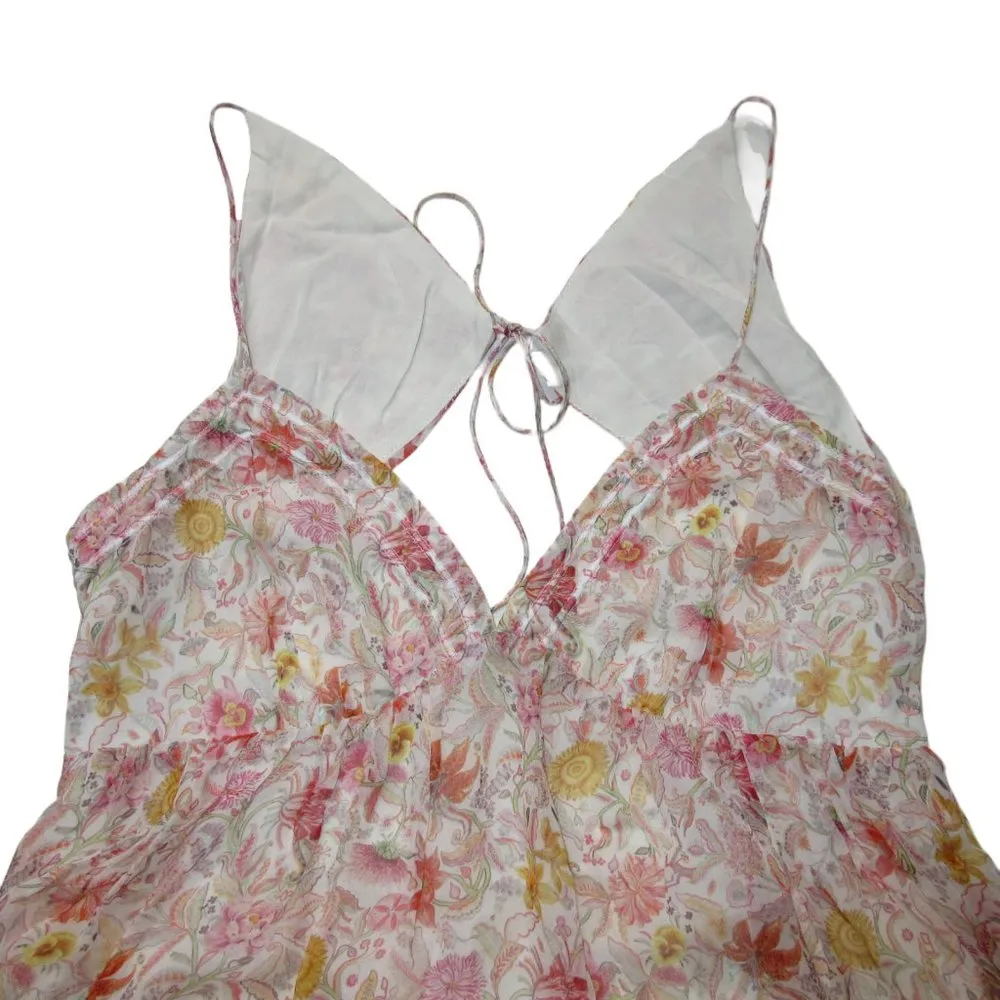 NWT J.Crew Open-back Silk Maxi in Liberty® Garden Floral Dress 6 - Image 2