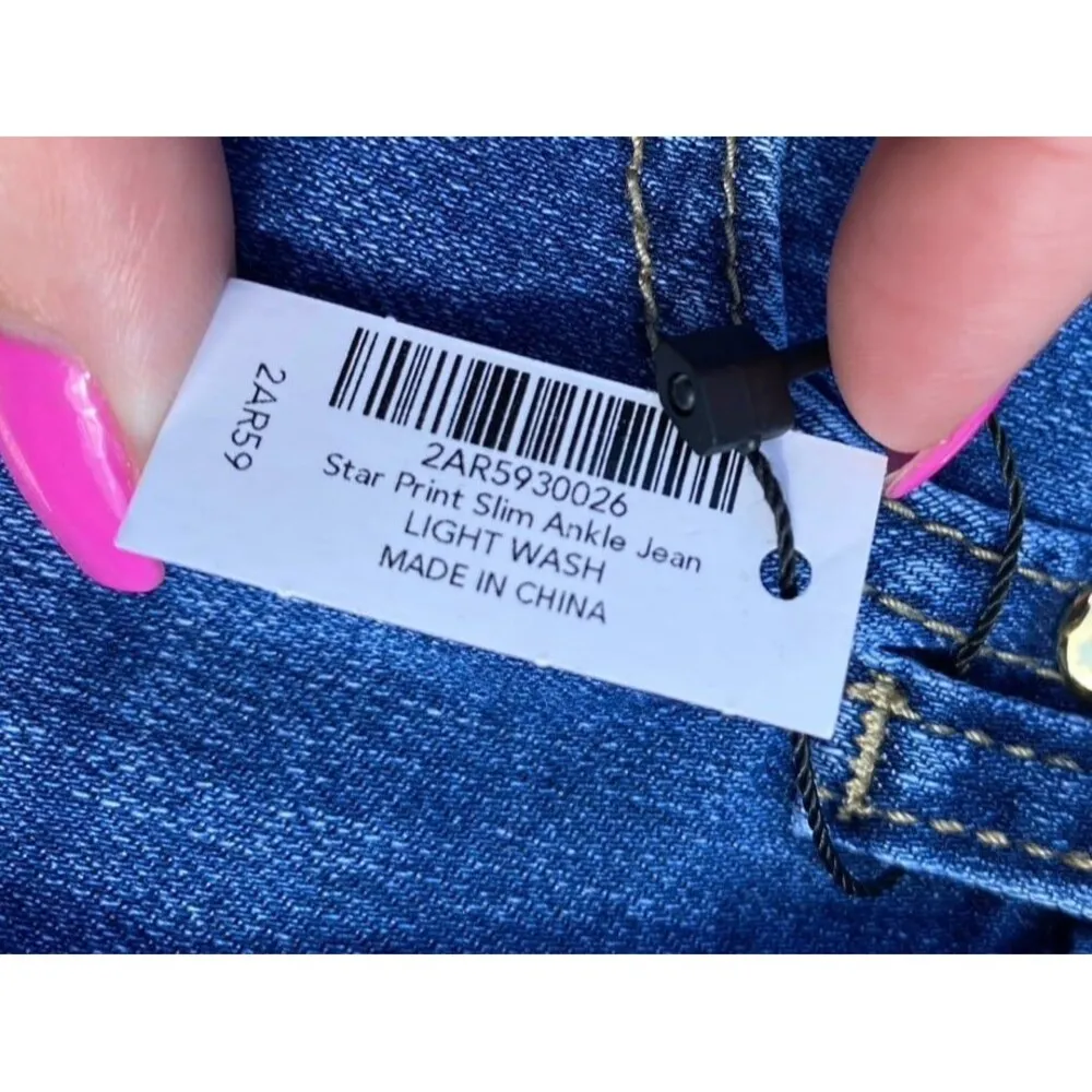 Boston Proper size 2/26 star print slim ankle jean - Image 4