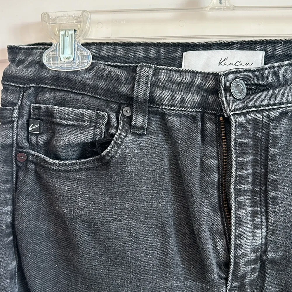 KanCan Women's 28 Washed Black Skinny Jeans Distressed Stretch Denim Grunge Emo - Image 3