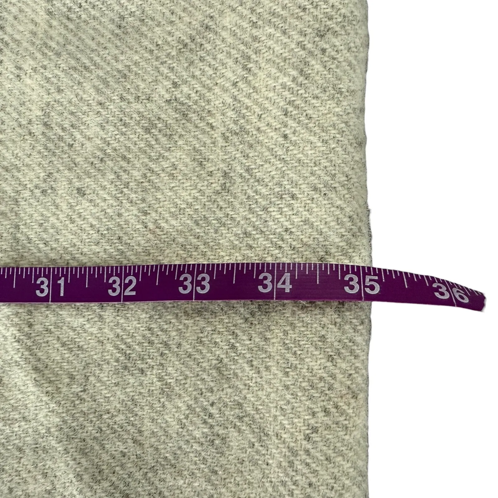 Faribault Woolen Mill Company NWT Scarf Neck Warmer USA Made Striped Gray Wool - Image 8