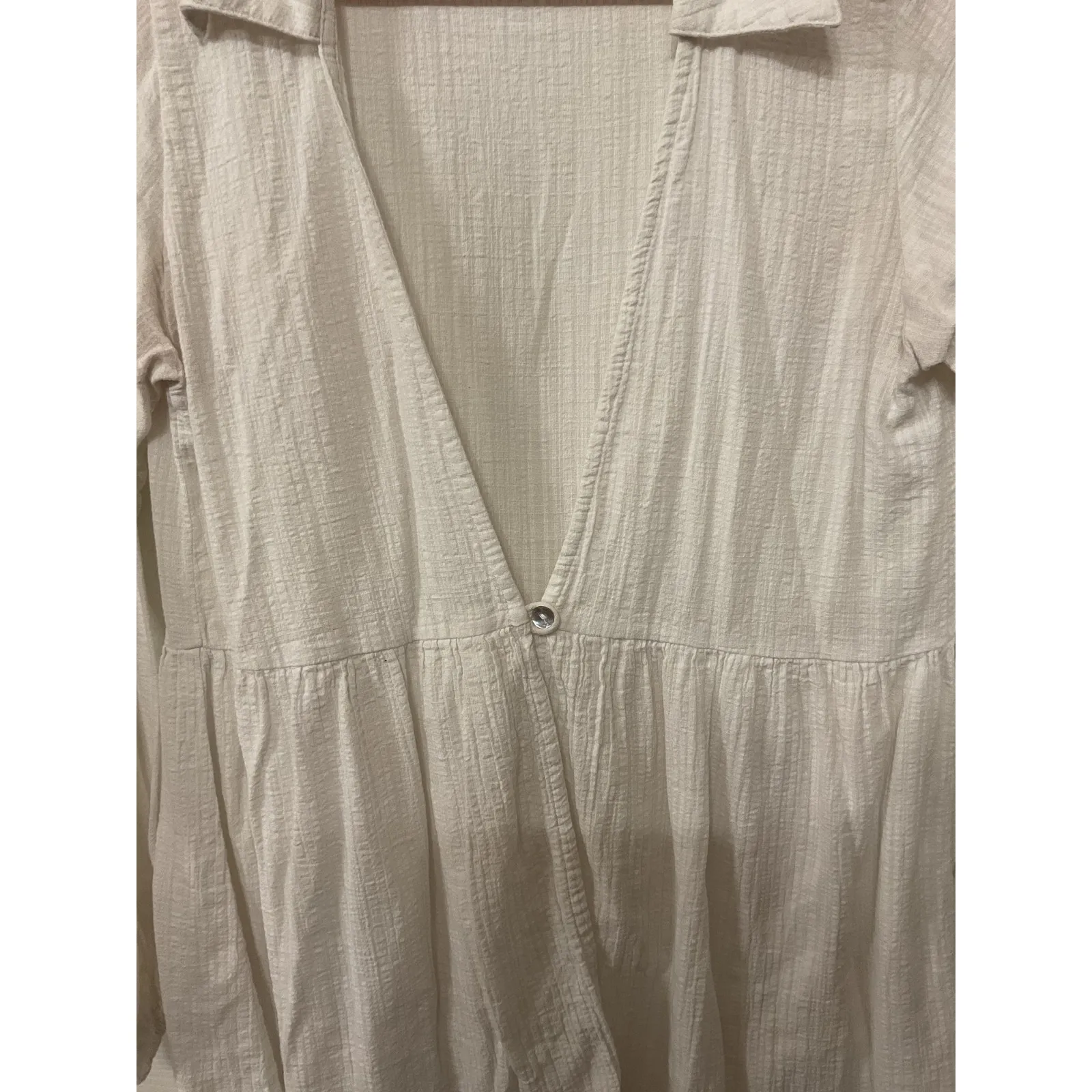 PQ White Gauze Swim Water Lily Tessa Deep V - Image 6