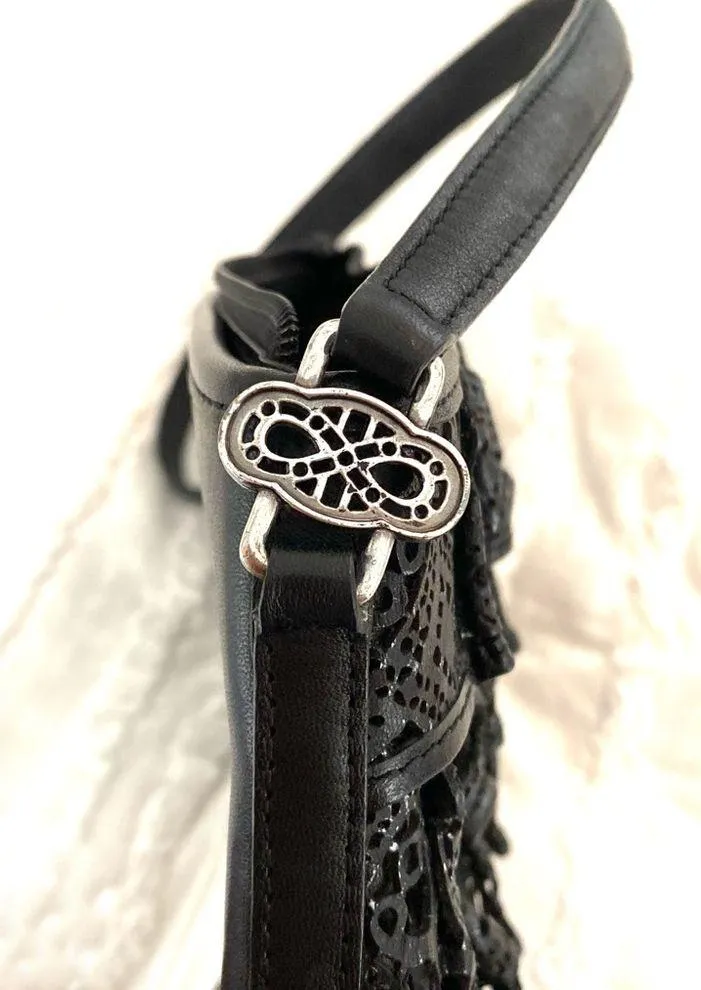 Vintage y2k Brighton black leather mini shoulder bag - Image 5