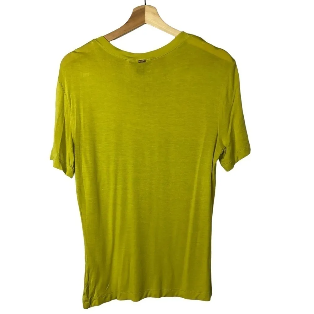 St. John Chartruse Green Embellished Short Sleeve T-Shirt S - Image 2