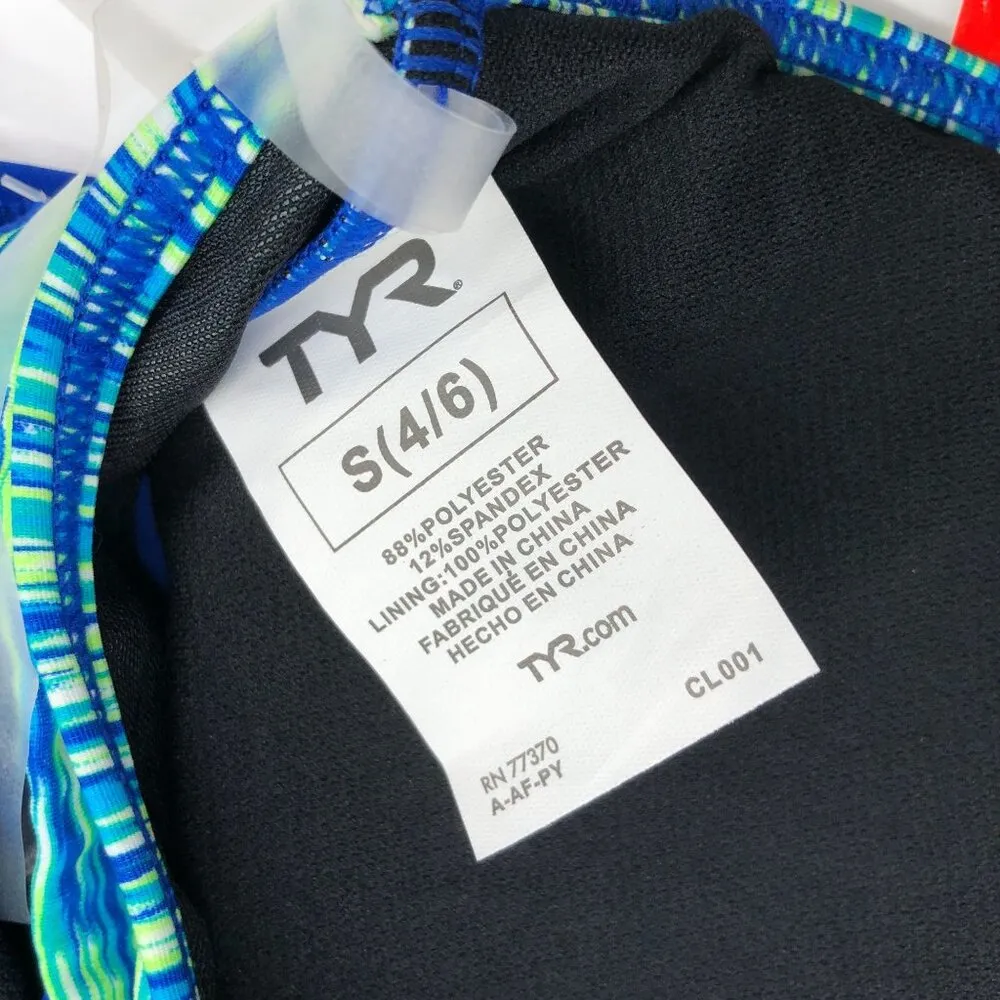 TYR Womens DuraFast Sonoma 2 in 1 Tankini Swim Top UPF 50+ Blue Green S - Image 10