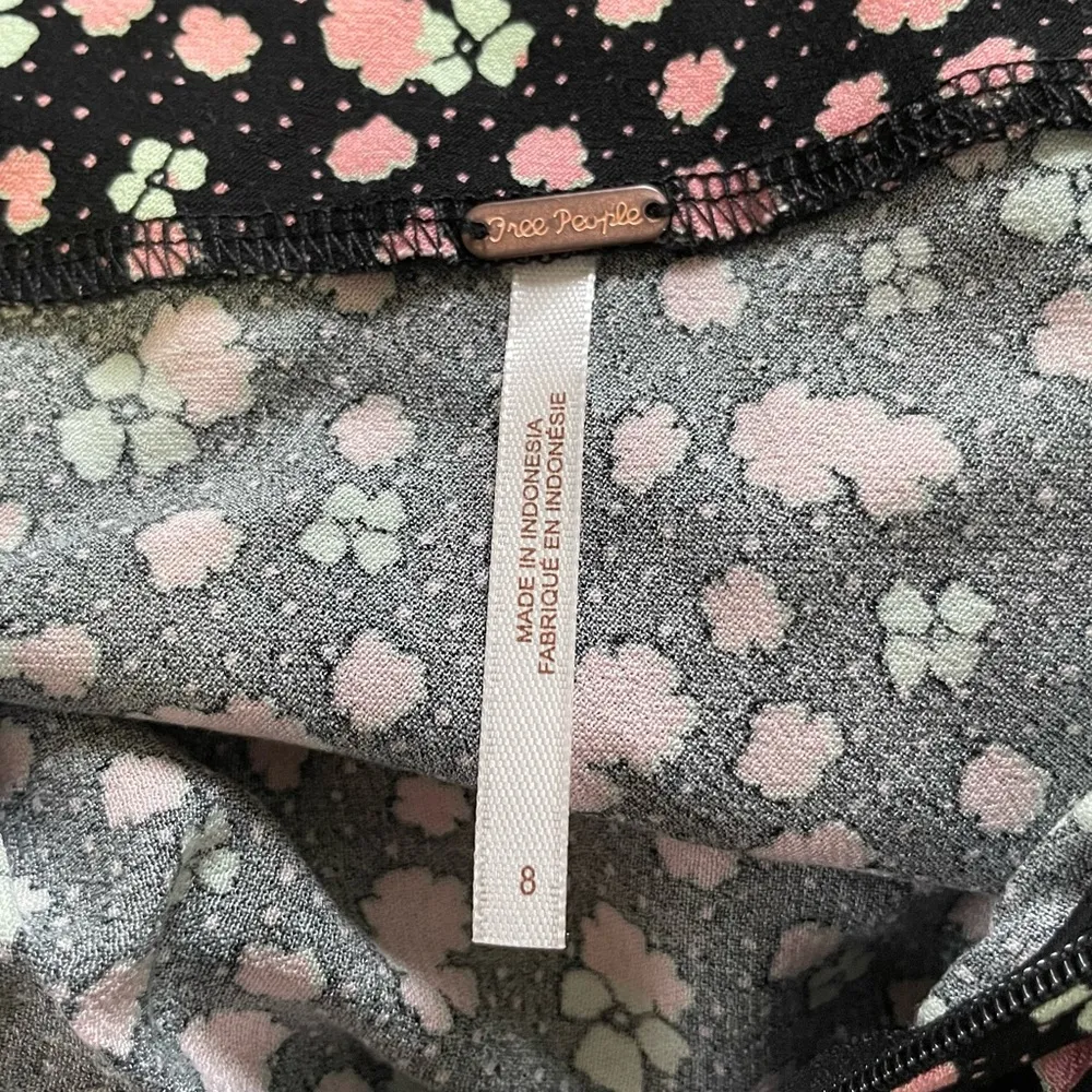 New  ​IRL Floral Print Slip Skirt Black Pink Combo Size 8 - Image 14