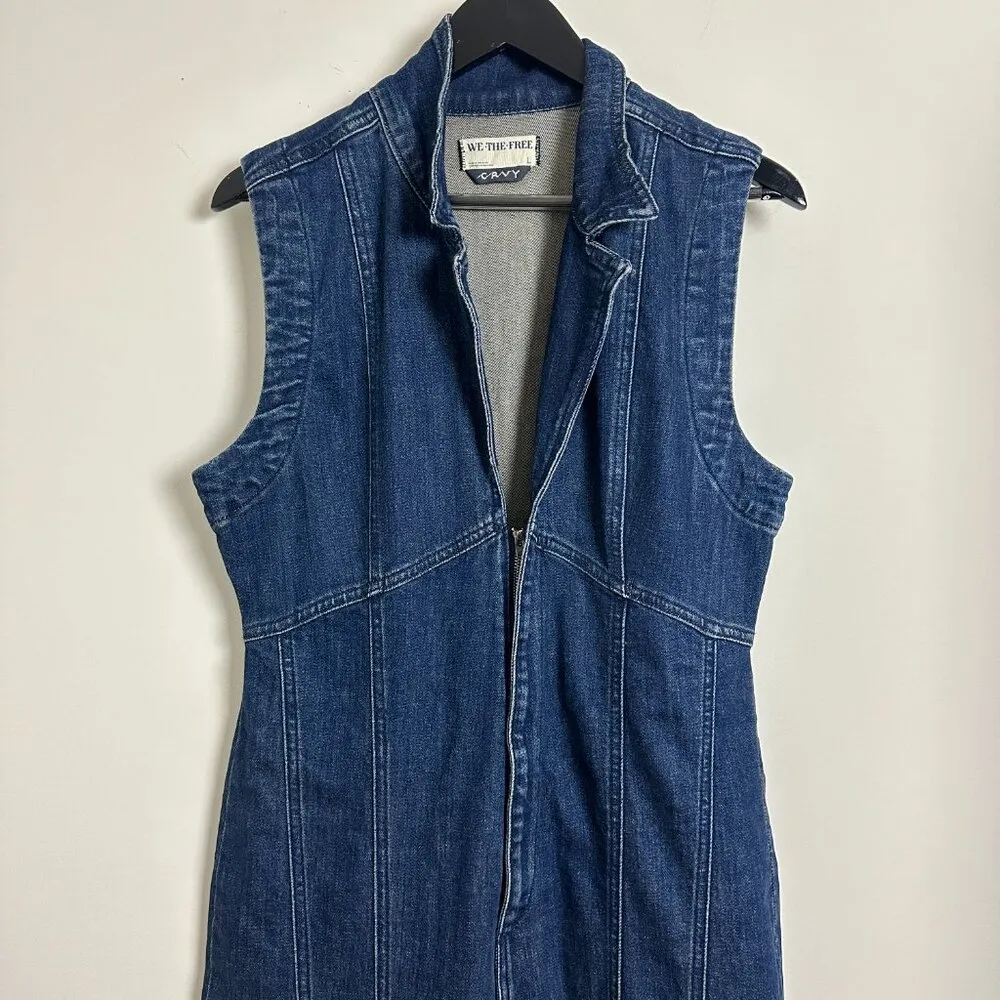 FREE PEOPLE Crvy Ring The Alarm One Piece in Wash Siren Size Large - Image 3