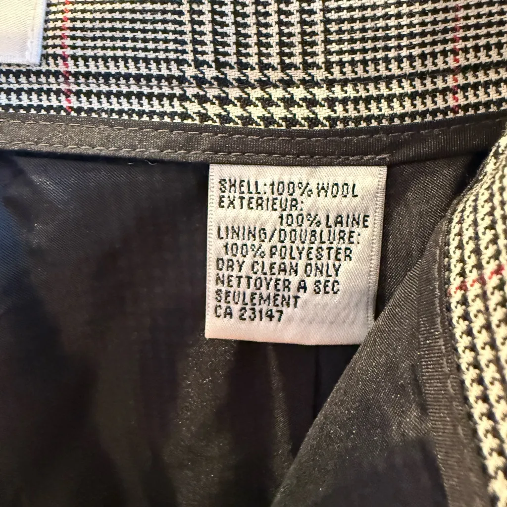 TALBOTS Womens Gray Wool Lined High Waisted Pleated Dress Pants Size 10 NWT - Image 7