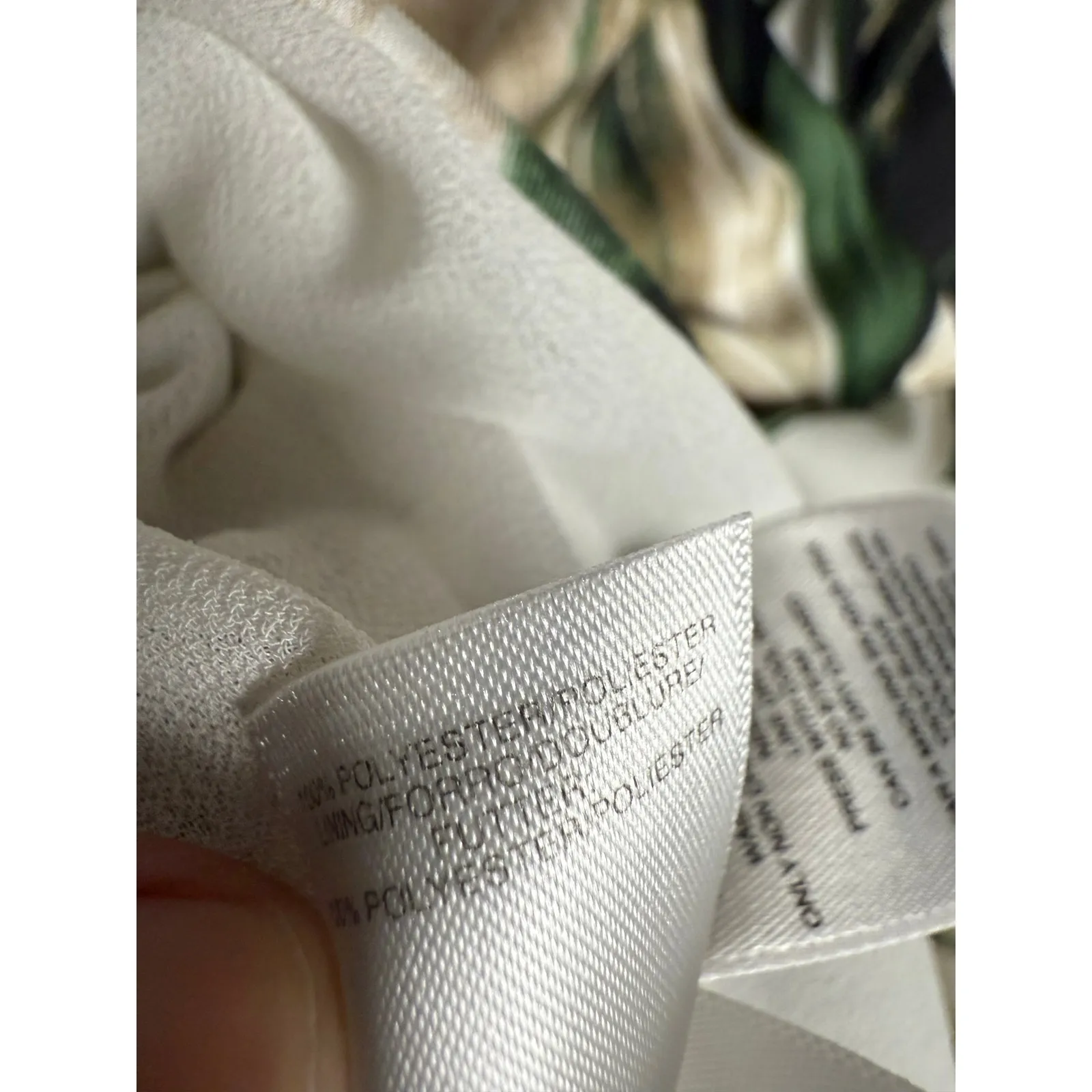 Great Jones Ivory Green Palm Leaf Short Sleeve Tropical Resort Midi Dress 4 White - Image 13