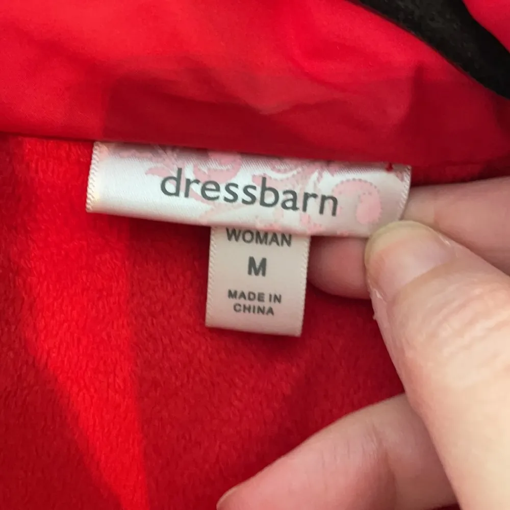 Red Quilted Puffer Vest Medium - Image 4