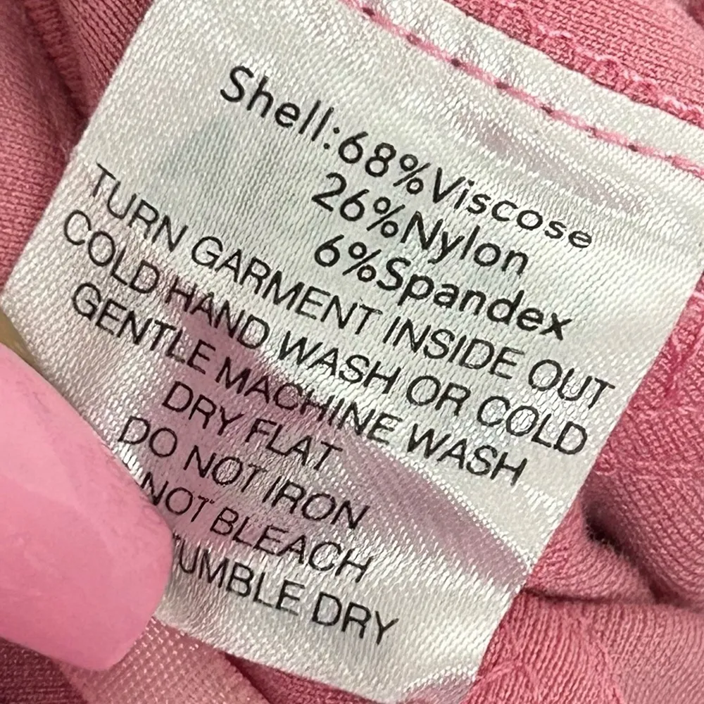 I.AM.GIA Women's Pink and Black lace up Trousers pants straight leg high rise - Image 8