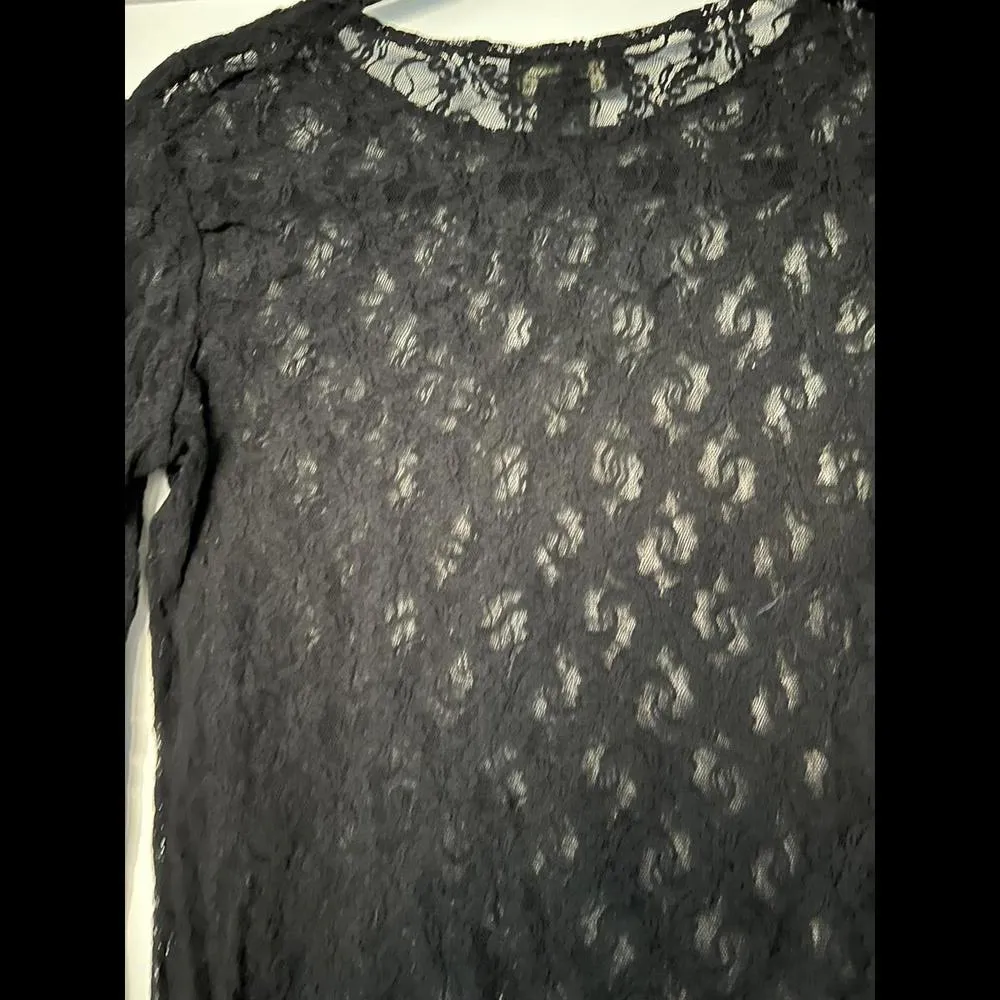 Lauren Ralph Lauren Black Lace Top - Image 3