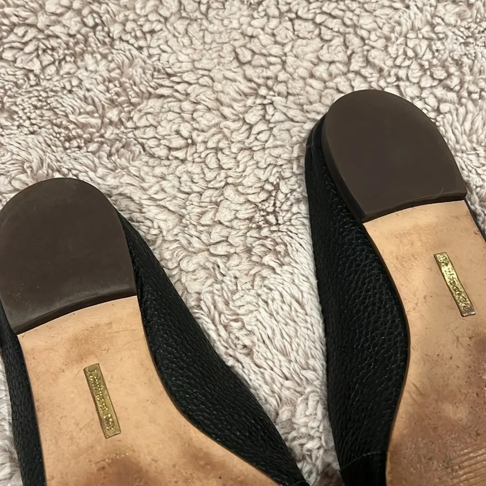 Louise et Cie Women's Charriet Leather Slip-On Loafer Mules Black Sz 9M $159 - Image 5