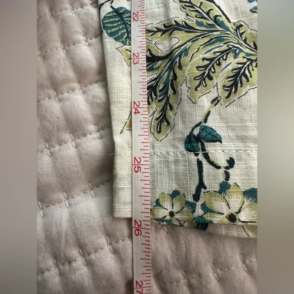 Anthropologie DRA Los Angeles Floral button up jumpsuit Pocket detail Fits M/L Blue Size undefined - Image 10