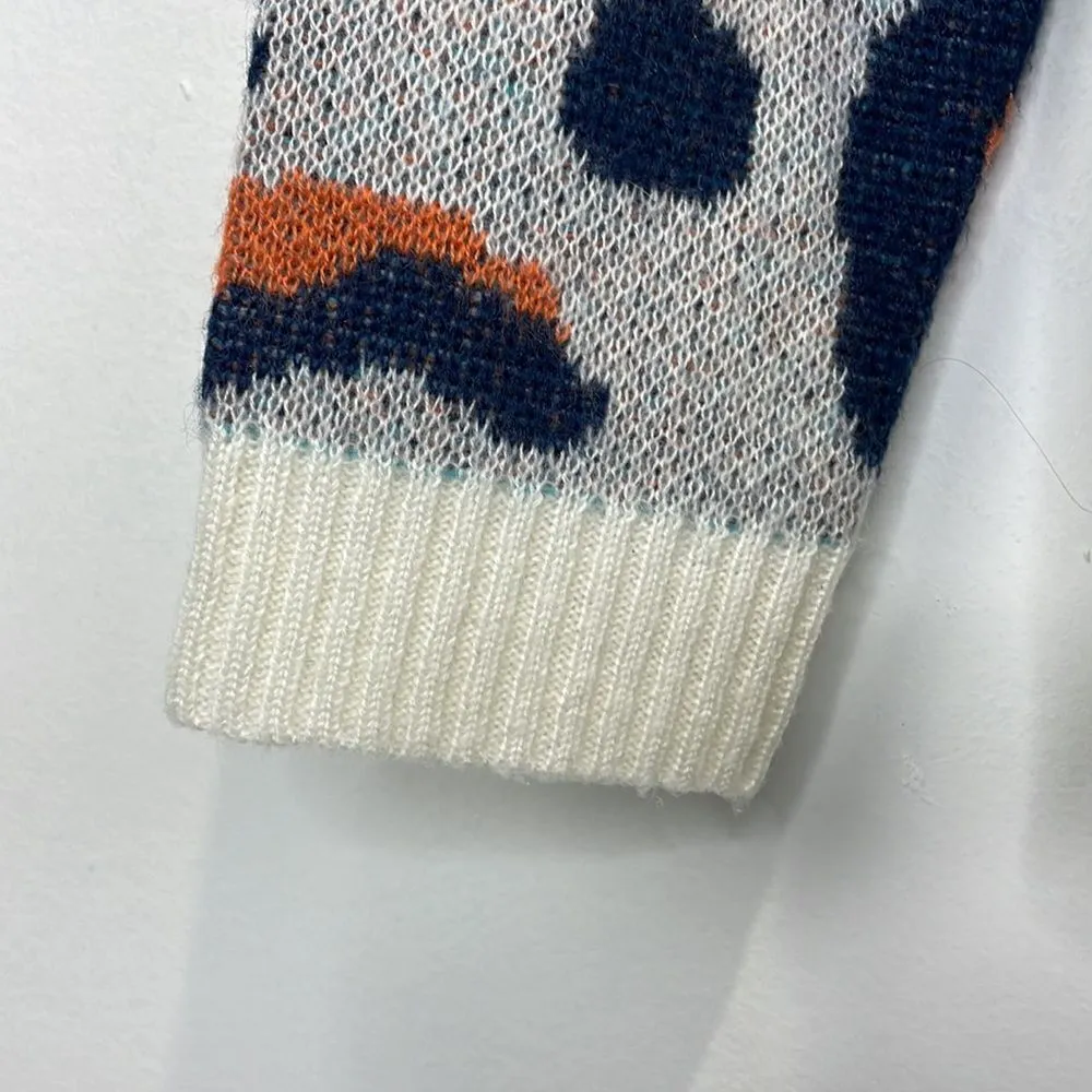 Andree by Unit colorful printed V Neck Sweater size Medium - Image 5