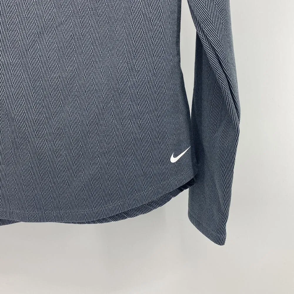 Nike  grey black chevron pullover hi Lo workout running hiking - Image 4