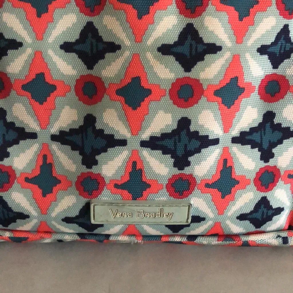 Vera Bradley LITTLE HIPSTER water geo crossbody Purse Shoulder lighten up  RFID - Image 2