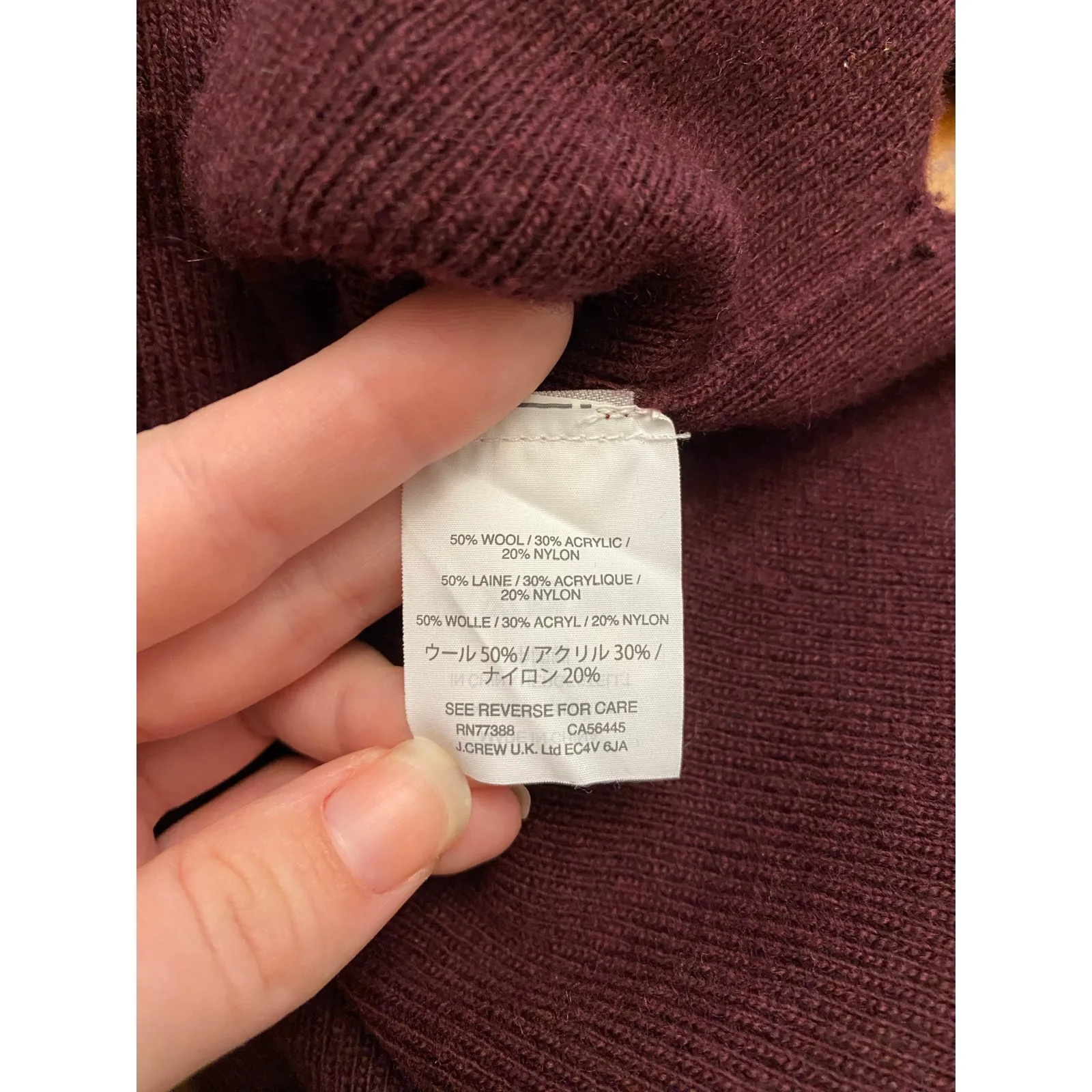 J.Crew Maroon Bell Sleeve V - Image 8