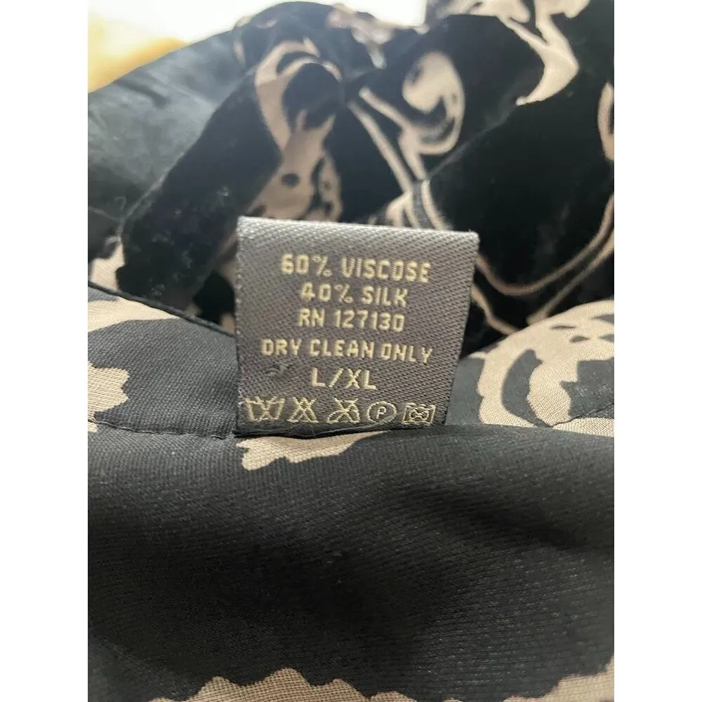 Cocoon House Size L XL Top Blouse Kimono Cardigan Velvet Mixed Media Boho Art - Image 6