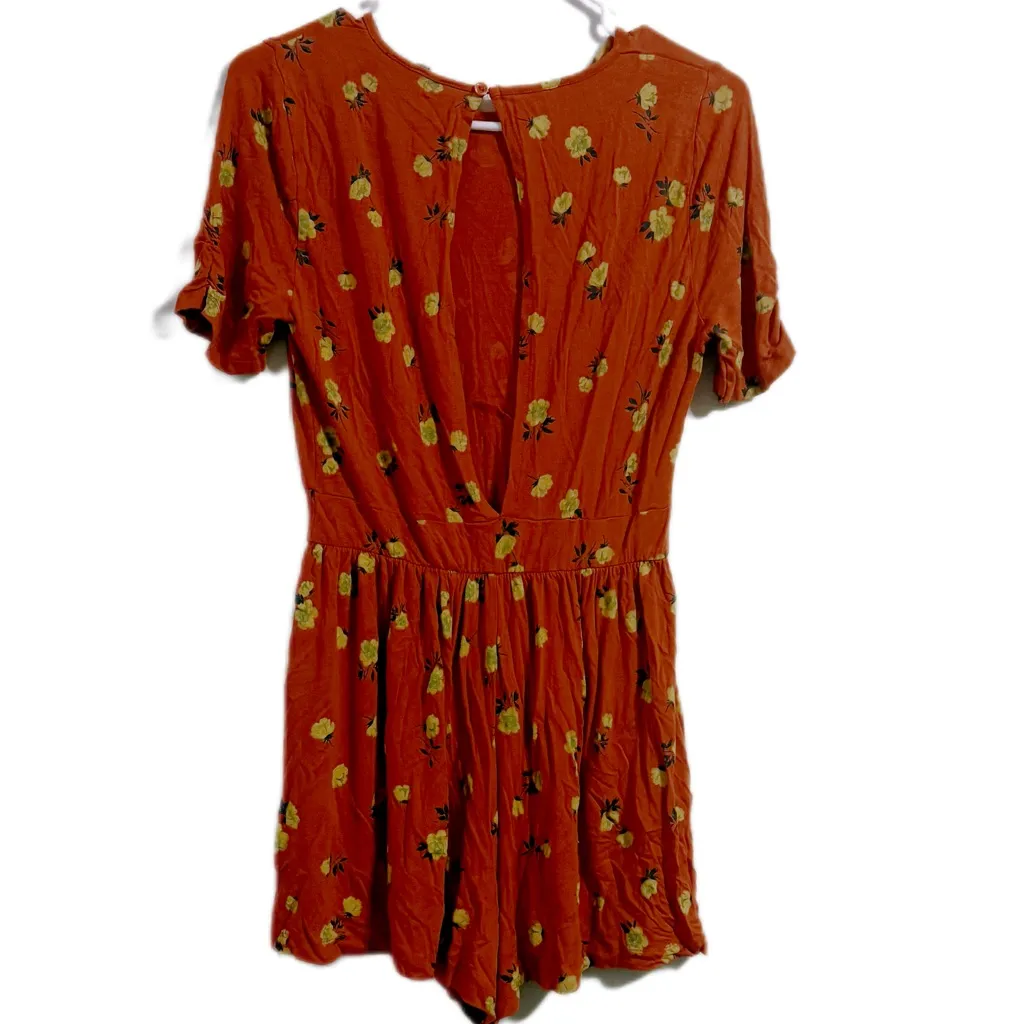 ASOS‎ Orange Floral Jumpsuit - Image 2