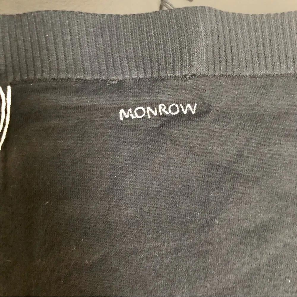 NWT Monrow Knit Sweater Shorts Boyshort Athletic Hot Pants Mini Shorts Black szL Size L - Image 8