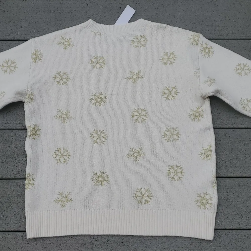 NWT Loft Sparkle Snowflake Crewneck Sweater - Image 9
