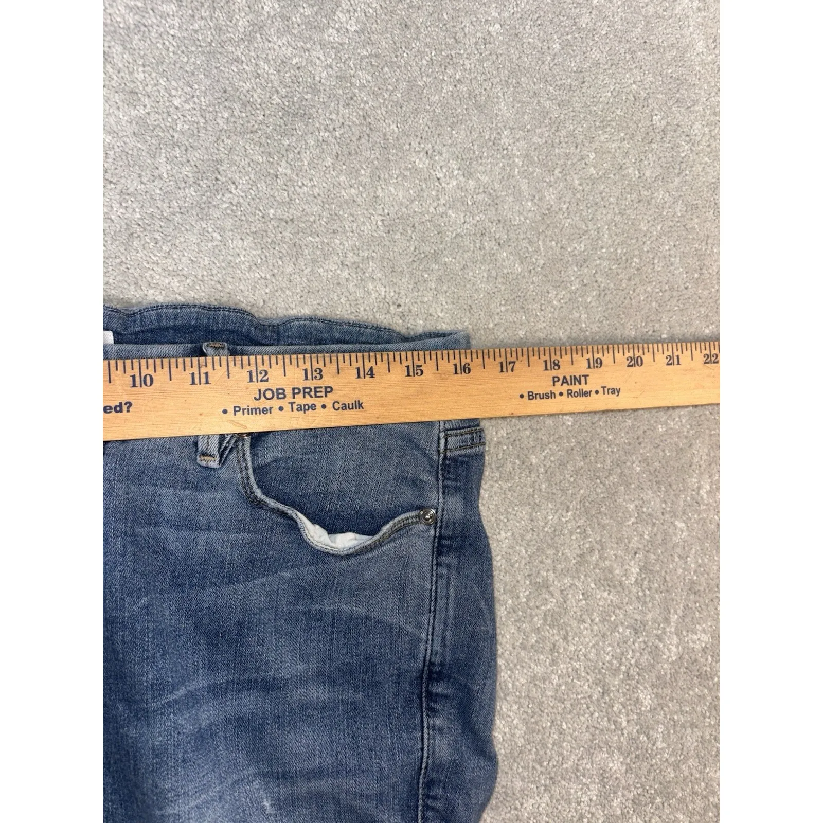 Good American Good Legs Skinny size US18 blue082 stretch‎ raw hem - Image 7