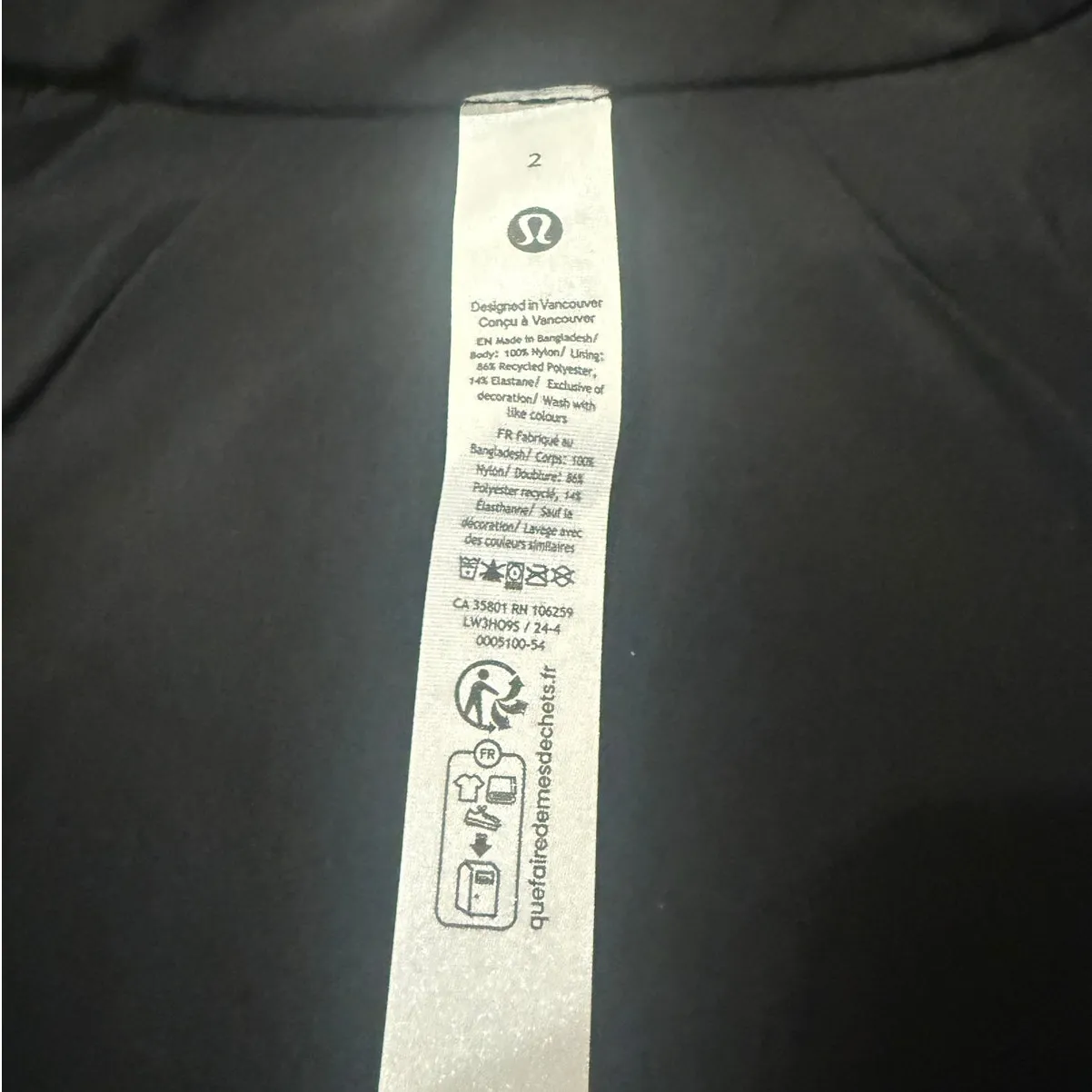 Lululemon NWT License to Train Lightweight Jacket Black Full Zip Athletic Fit - Image 5