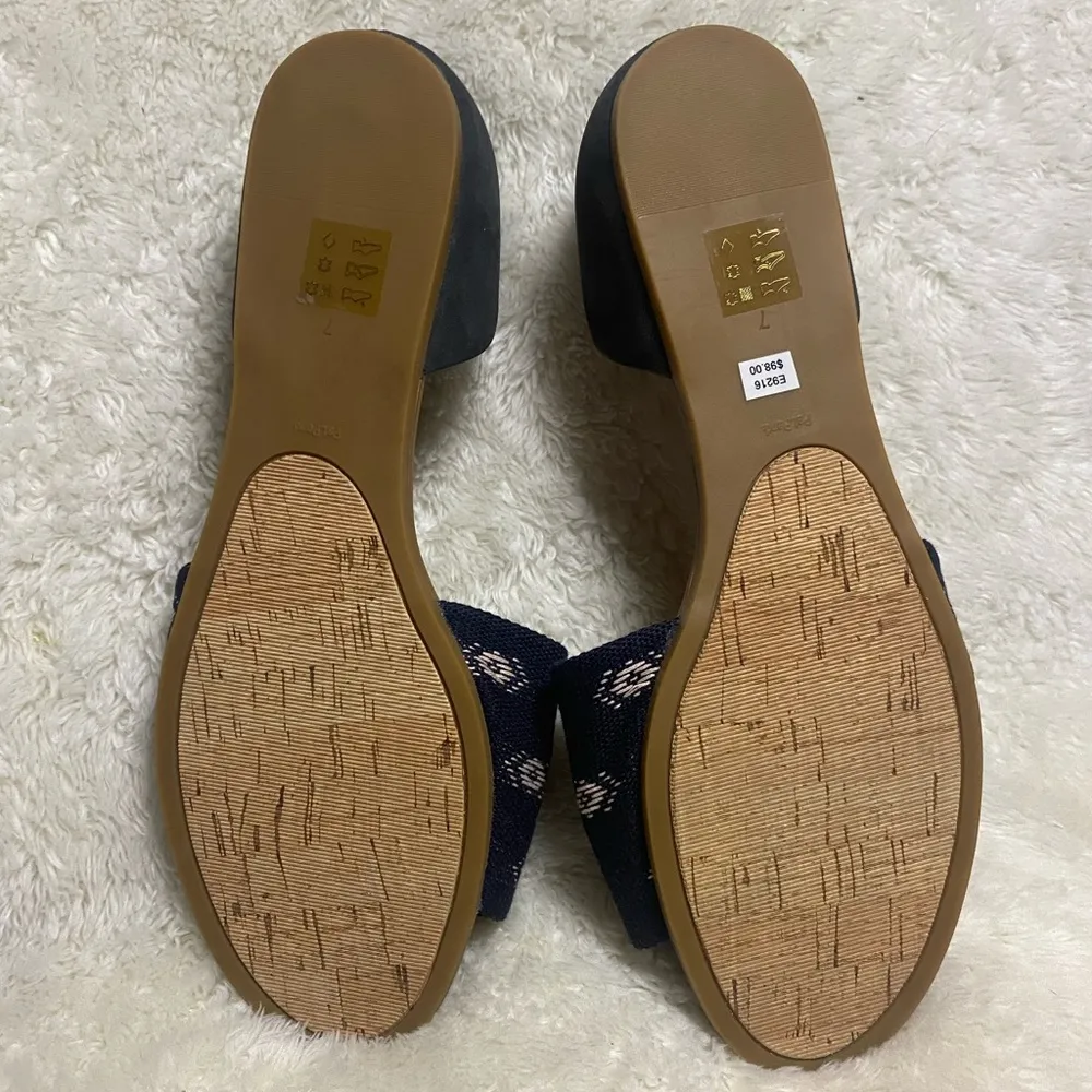 Madewell  Thea Sandal Diamond Stitch Blue Size 7 - Image 7