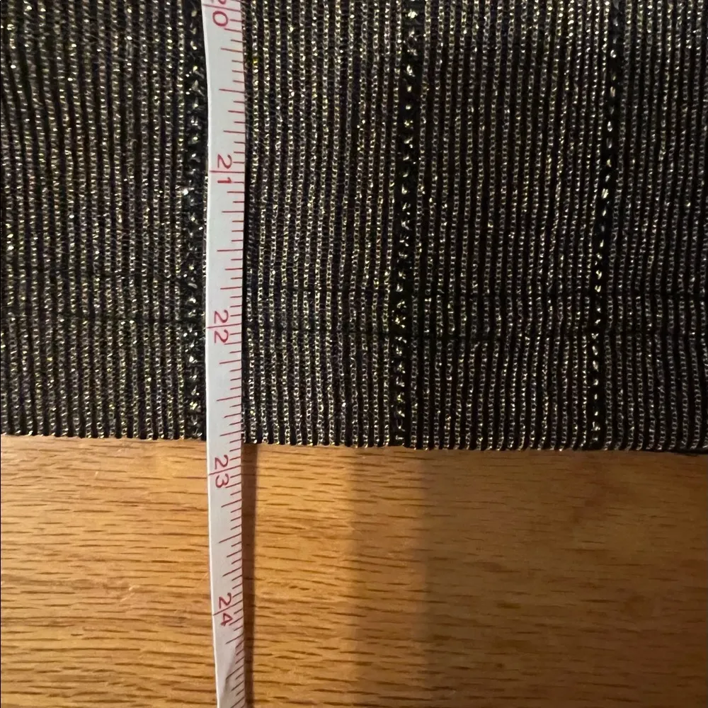 John Roberts gold shimmer top. Great for New Year’s party. Connected tan… Size undefined - Image 8