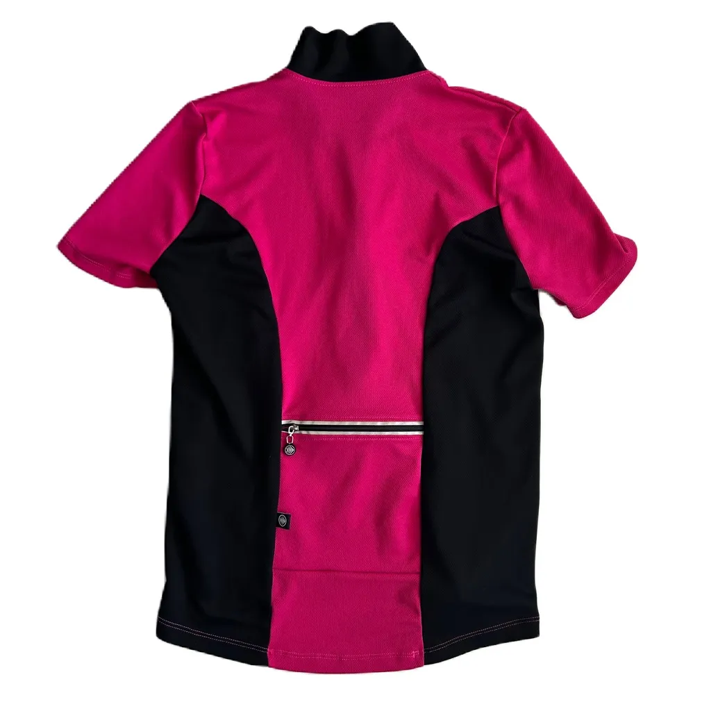 Aero‎ Tech Designs Women's Pink Short Sleeve Half Zip Cycling Jersey Medium - Image 2