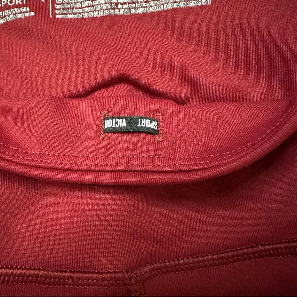 Victoria's Secret Knockout Burgundy Athletic Leggings, Sz Small - Image 7