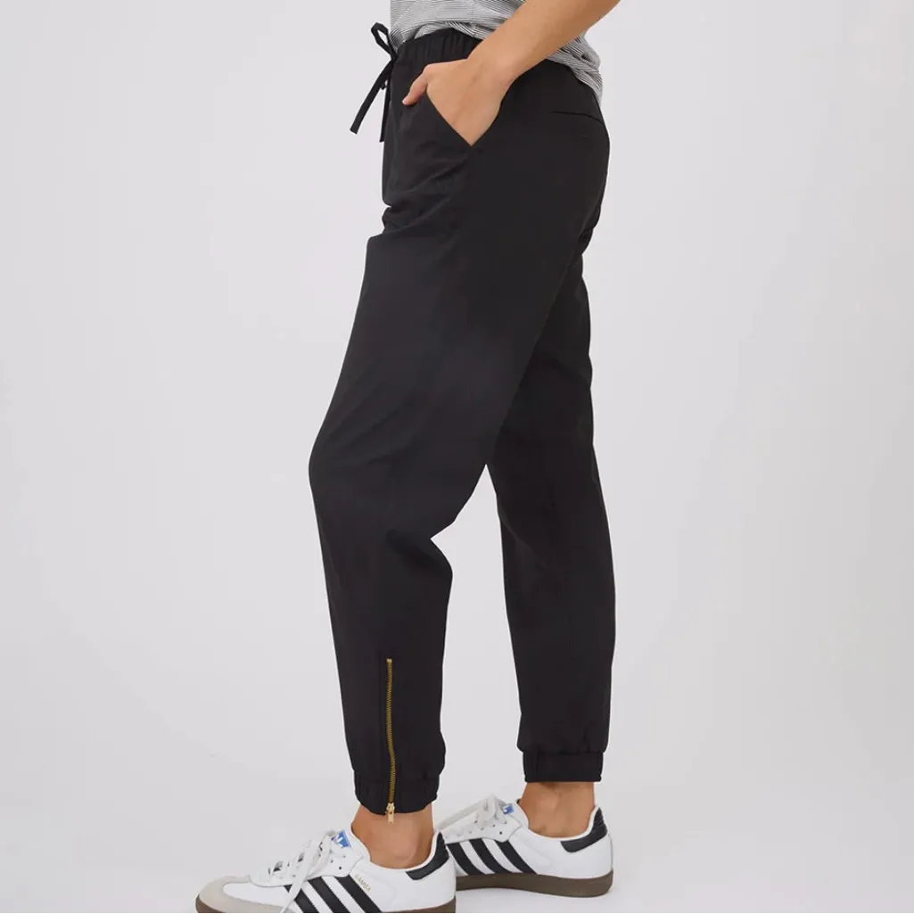 Albion Jetsetters Minimalist Outdoor Hiking Preppy Gold Ankle Zipper Joggers M - Image 2