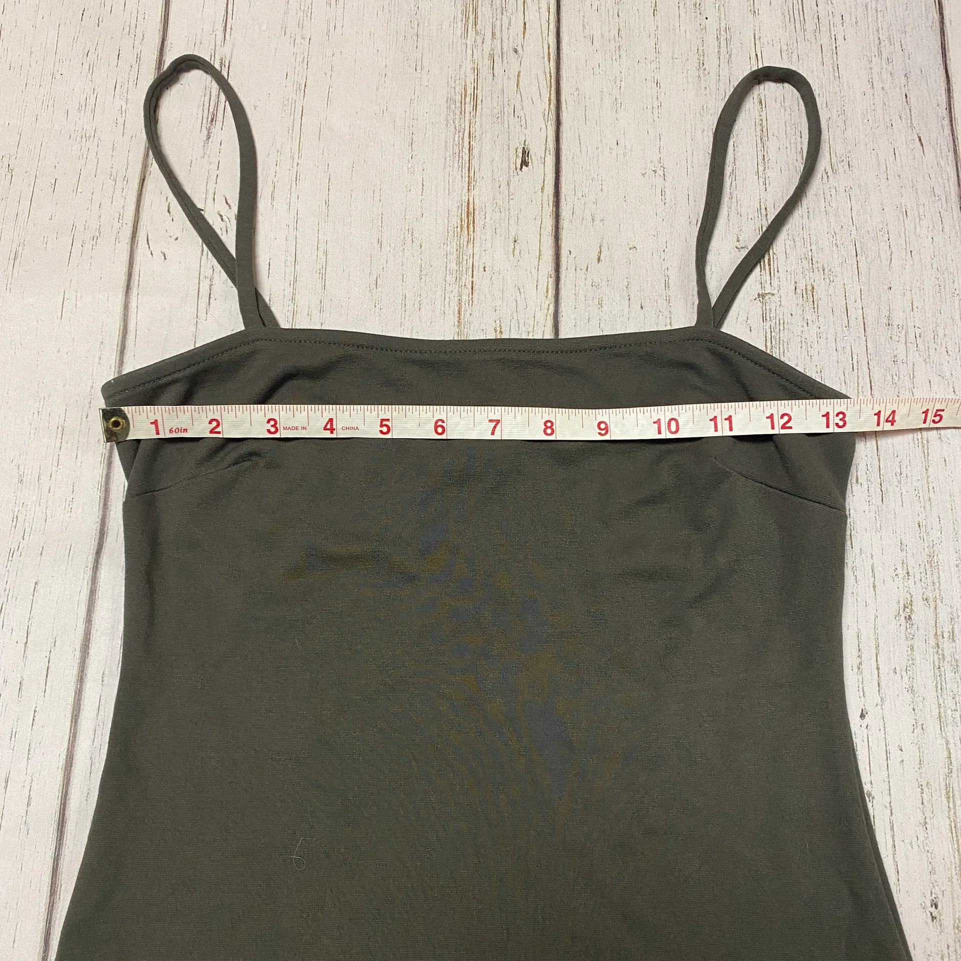 Intimately Square Neck Bodysuit in Dark Green Size Medium - Image 3