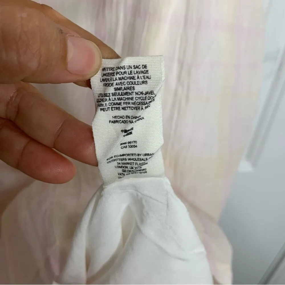 Free People neon plaid drop waist sleeveless mini dress size‎ XS - Image 3