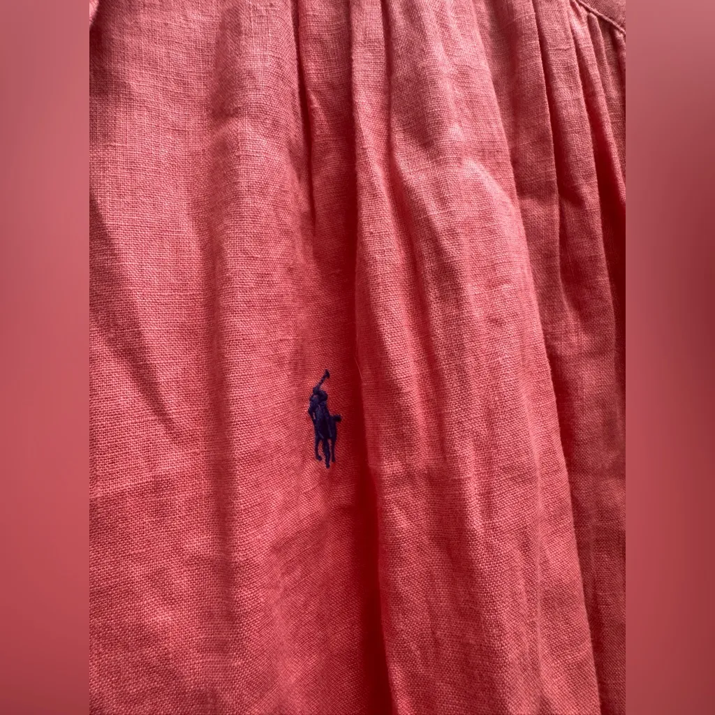 Polo Ralph Lauren Pony Linen Popover Top - Image 3