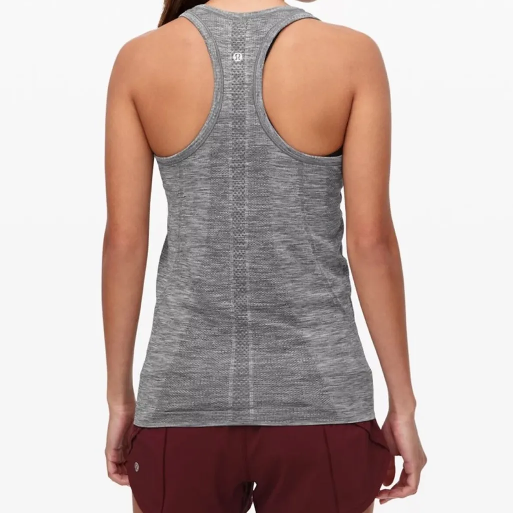 EUC Swiftly Tech Racerback Tank Top Size 10 in grey color - Image 2