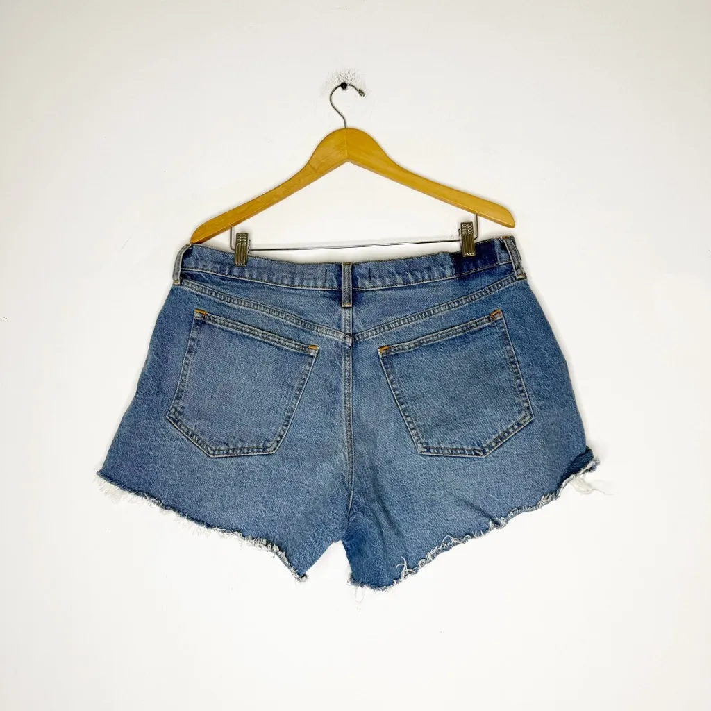 Abercrombie & Fitch 90s Relaxed Cutoff Shorts High Rise Size 32 Curve Love - Image 2