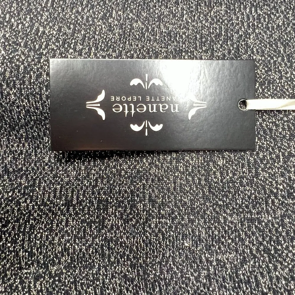 Womens Nannette leopore stretch metallic gold flare skirt casual chic size XL. - Image 3