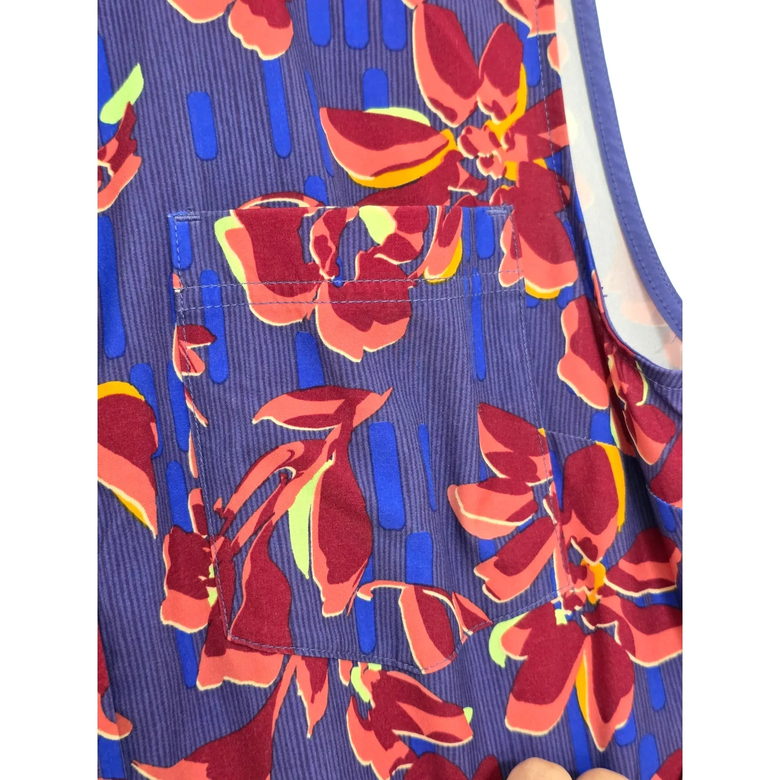 Athleta  Brooklyn Floral Printed Romper Size 10 - Image 9