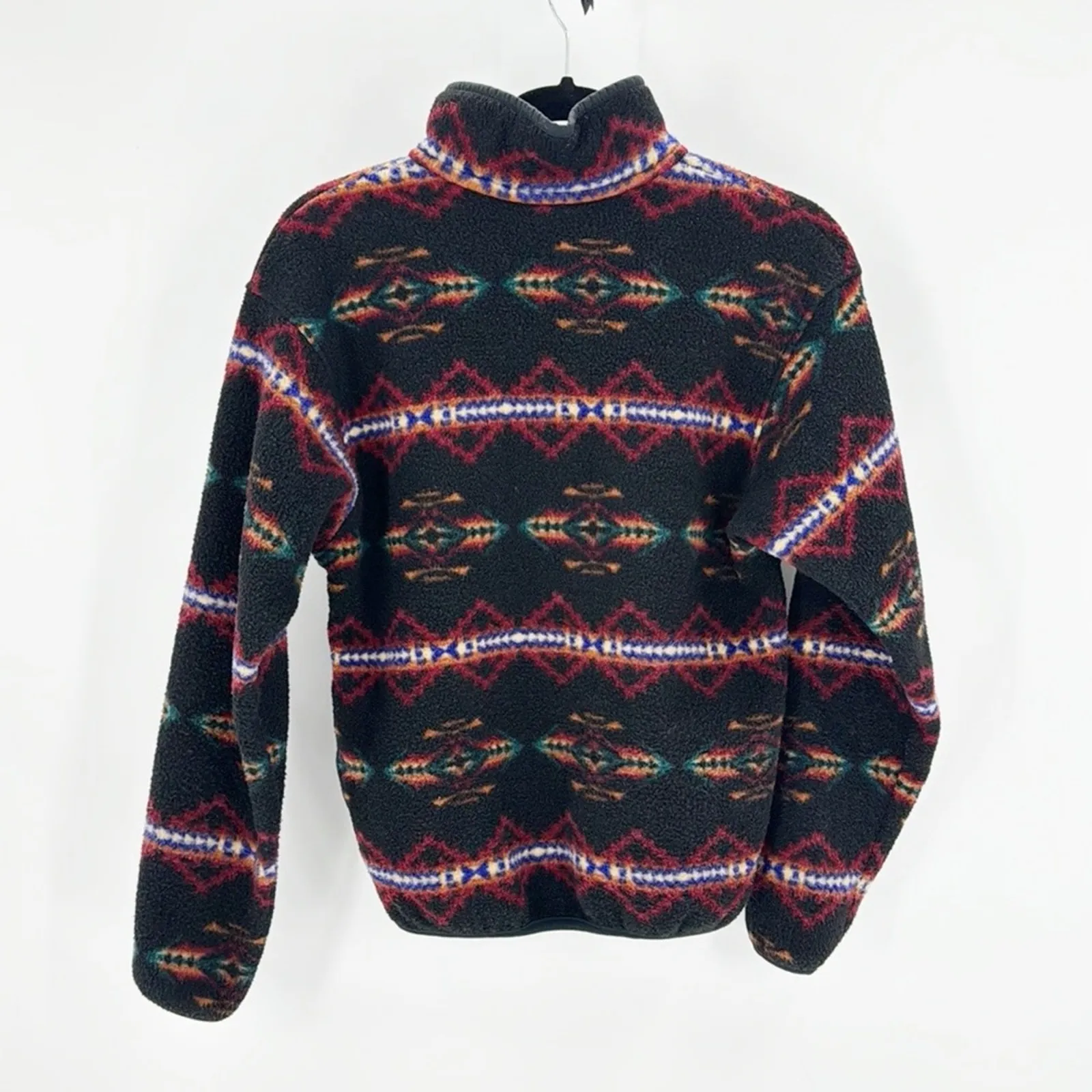 Vintage Obermeyer indigenous southwestern Print Fleece pullover sweater size S - Image 2