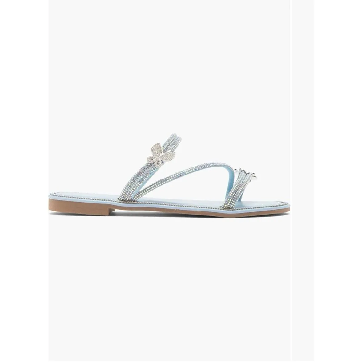 TOP GUY SHOES Paz Crystal Butterfly Slide Sandal - Image 4